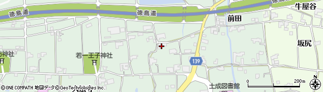 徳島県阿波市土成町土成前田26周辺の地図
