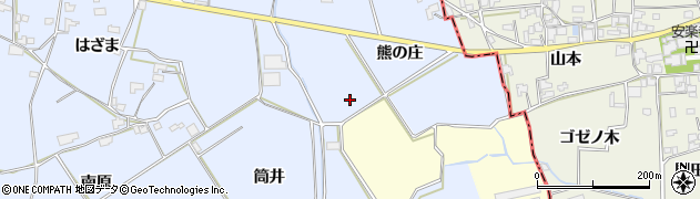 徳島県阿波市土成町高尾（熊の庄）周辺の地図