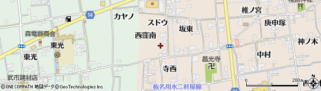 徳島県上板町（板野郡）椎本（スドウ）周辺の地図