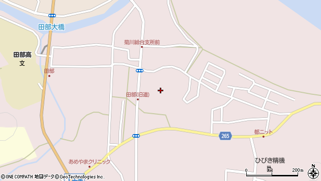 〒750-0313 山口県下関市菊川町田部の地図