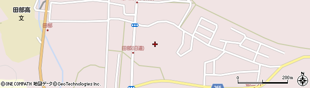 山口県下関市菊川町大字田部周辺の地図