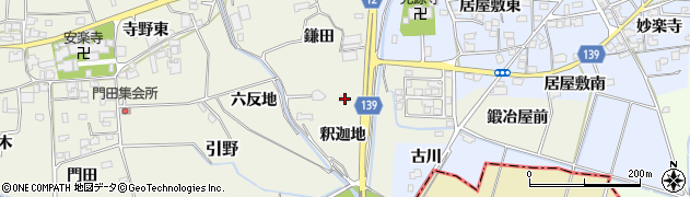 徳島県板野郡上板町引野鎌田15周辺の地図