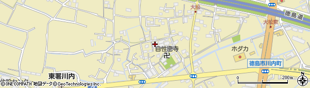 徳島県徳島市川内町大松周辺の地図