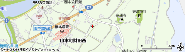 香川県三豊市山本町財田西1221周辺の地図