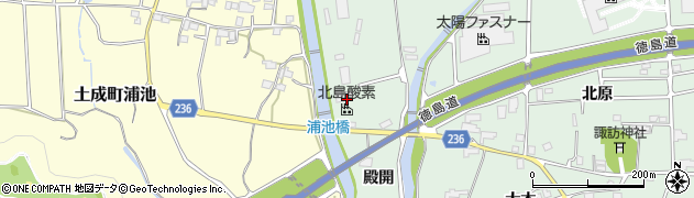 徳島県阿波市土成町土成殿開49周辺の地図
