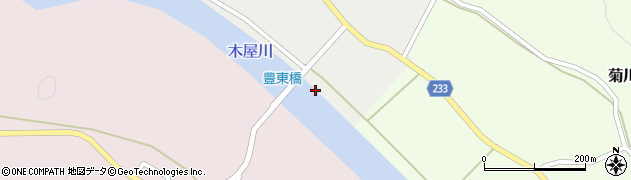 豊東橋周辺の地図