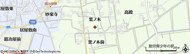 徳島県板野郡上板町七條栗ノ木21周辺の地図