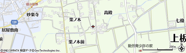 徳島県上板町（板野郡）七條（栗ノ木前）周辺の地図