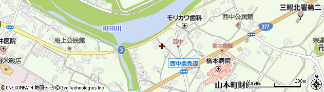 香川県三豊市山本町財田西654周辺の地図