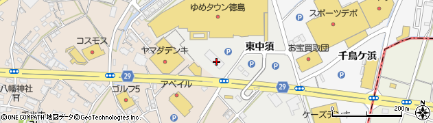 ホームランドーム藍住店周辺の地図