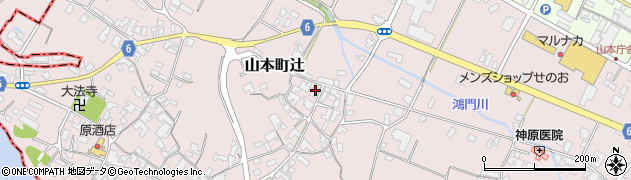 香川県三豊市山本町辻1193周辺の地図