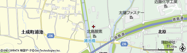 徳島県阿波市土成町土成殿開53周辺の地図