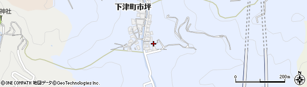 和歌山県海南市下津町市坪周辺の地図