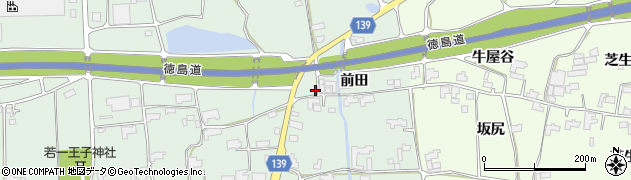 徳島県阿波市土成町土成前田165周辺の地図
