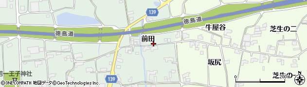 徳島県阿波市土成町土成前田129周辺の地図