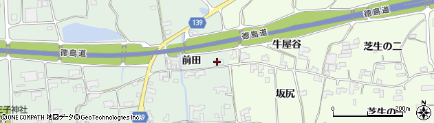 徳島県阿波市土成町土成前田128周辺の地図
