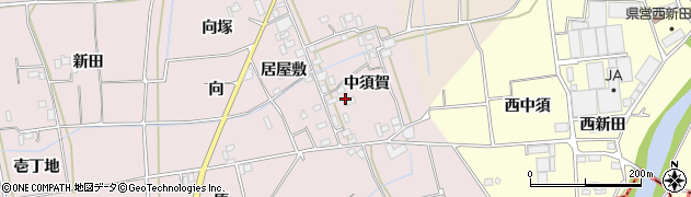 徳島県板野町（板野郡）中久保（中須賀）周辺の地図