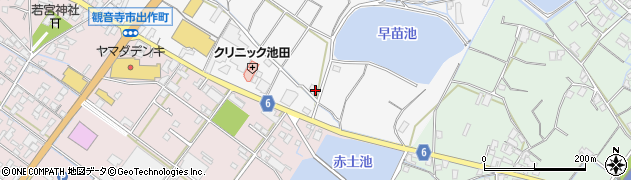 香川県観音寺市植田町1072周辺の地図