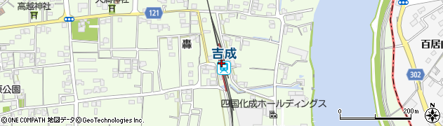 吉成駅周辺の地図