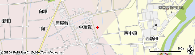徳島県板野町（板野郡）中久保周辺の地図