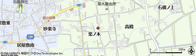 徳島県板野郡上板町七條栗ノ木周辺の地図