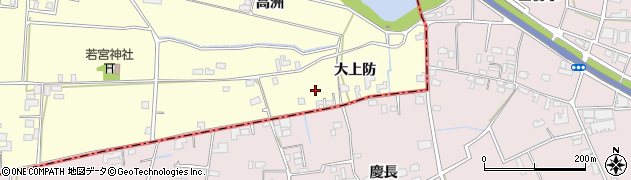 徳島県板野町（板野郡）西中富（大上防）周辺の地図