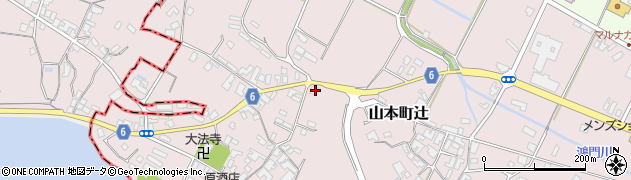 香川県三豊市山本町辻1154周辺の地図