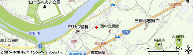 香川県三豊市山本町財田西735周辺の地図