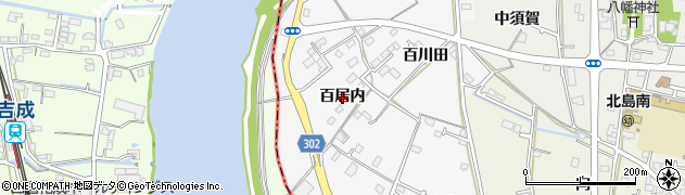 徳島県北島町（板野郡）高房（百居内）周辺の地図
