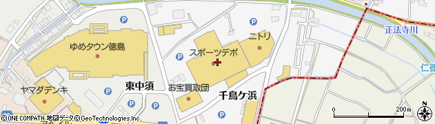 ホームセンターコーナン徳島藍住店周辺の地図