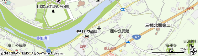 香川県三豊市山本町財田西708周辺の地図