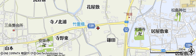 徳島県板野郡上板町引野鎌田57周辺の地図