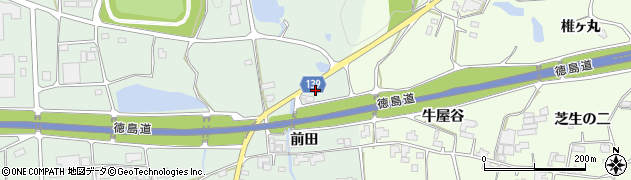 徳島県阿波市土成町土成前田143周辺の地図