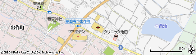 マルヨシセンター観音寺店周辺の地図