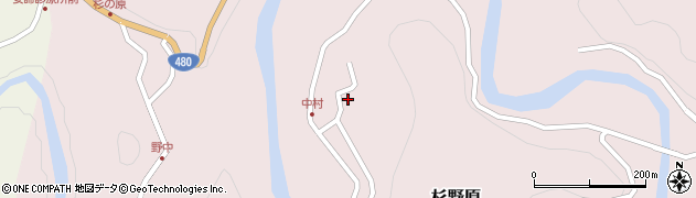 和歌山県有田郡有田川町杉野原877周辺の地図