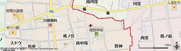 徳島県板野郡上板町椎本松木105周辺の地図