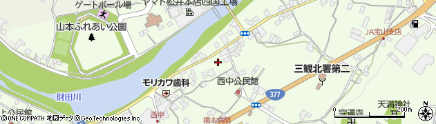 香川県三豊市山本町財田西720-2周辺の地図