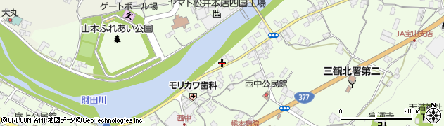 香川県三豊市山本町財田西716-1周辺の地図
