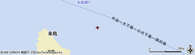 来島瀬戸周辺の地図