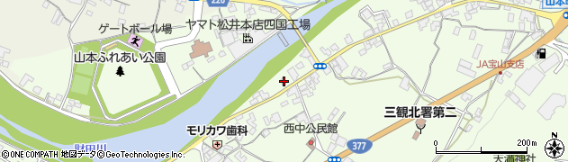 香川県三豊市山本町財田西716周辺の地図