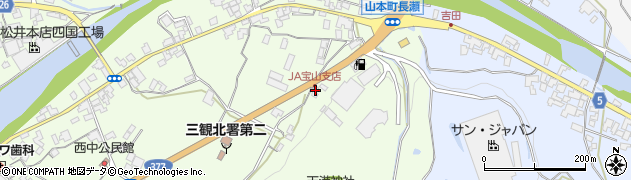 香川県三豊市山本町財田西1196周辺の地図