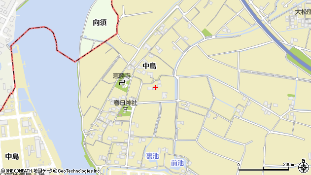 〒771-0143 徳島県徳島市川内町中島の地図