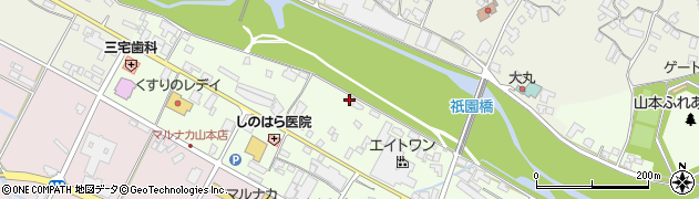 香川県三豊市山本町財田西254周辺の地図