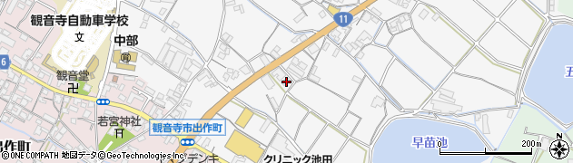 香川県観音寺市植田町1051周辺の地図