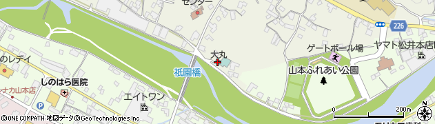 香川県三豊市山本町大野183周辺の地図