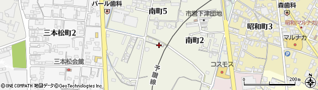香川県観音寺市南町周辺の地図
