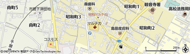 マルナカ観音寺店周辺の地図