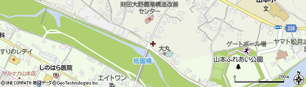 香川県三豊市山本町大野240周辺の地図