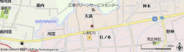 徳島県板野町（板野郡）下庄（天満）周辺の地図