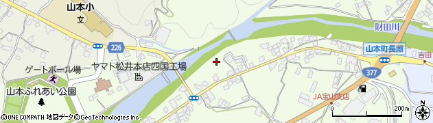 香川県三豊市山本町財田西984周辺の地図